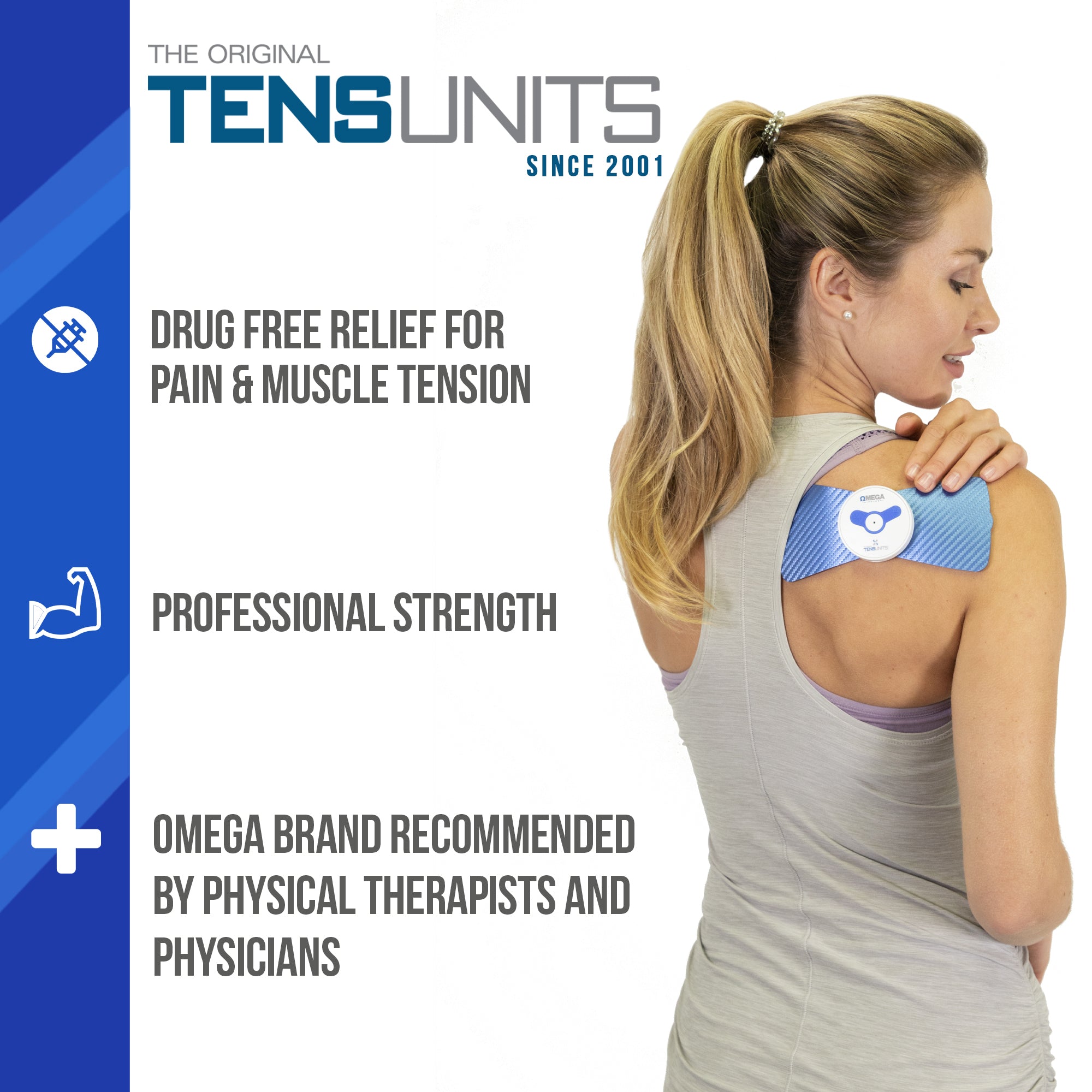 Omega Wireless TENS Unit for Pain Relief
